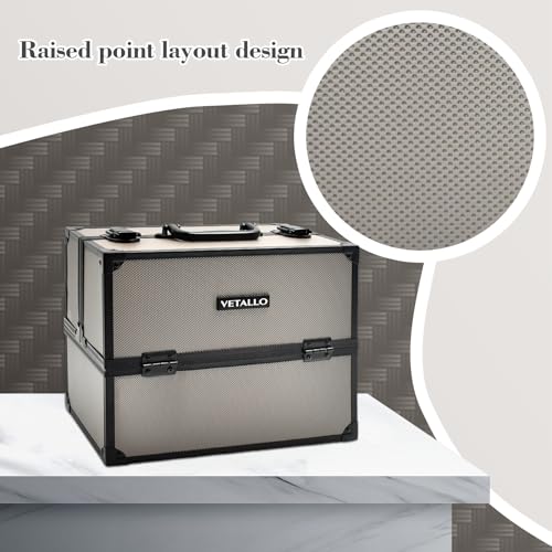 Large Black Portable Makeup Train Case R498923