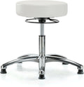 Chrome 360 Degree Adjustable Swivel Stool Imperial Blue Vinyl W720