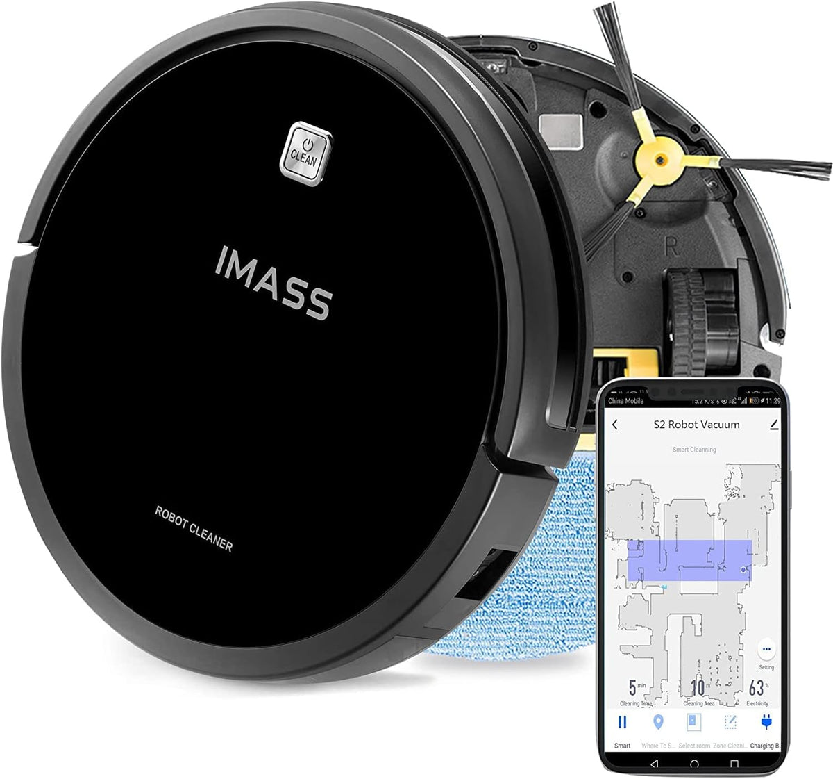 Robot Vacuum and Mop, 2600Pa Suction, Self-Charging K25233