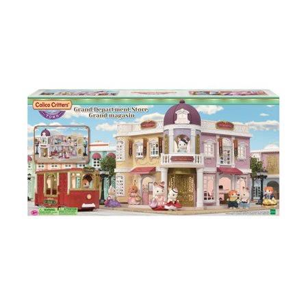 Grand Department Store Dollhouse Playset with Revolving Door and Manual Elevator P19438