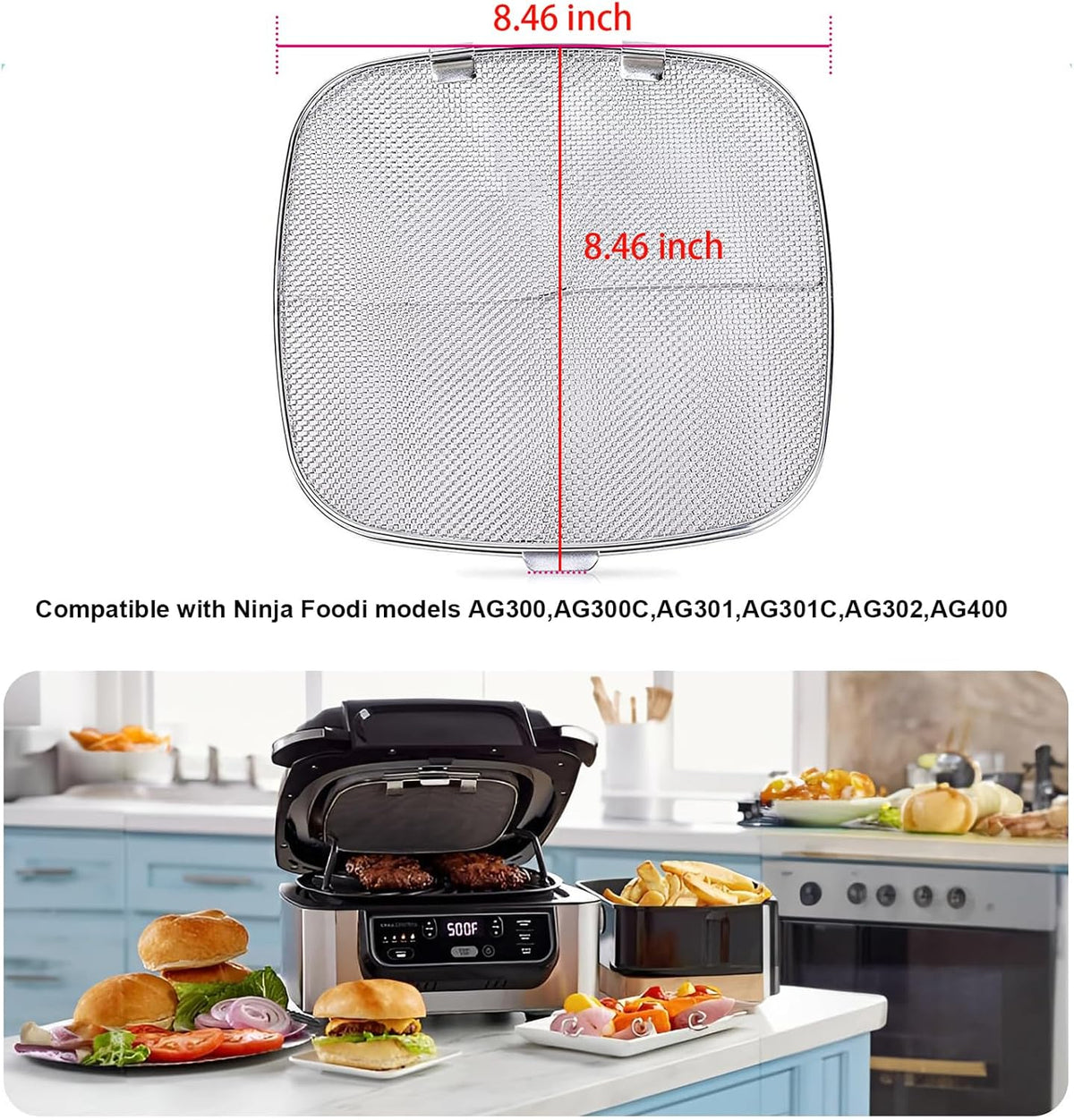 2 Pack Stainless Steel Splatter Shield Z97994