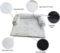 Large Pack of 2 Waterproof Soft Fluffy Dog Bed Mat with Removable Washable Cover S6485