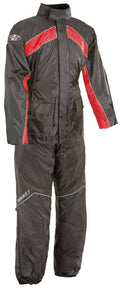 Large Black/Red Rain Suit A72332