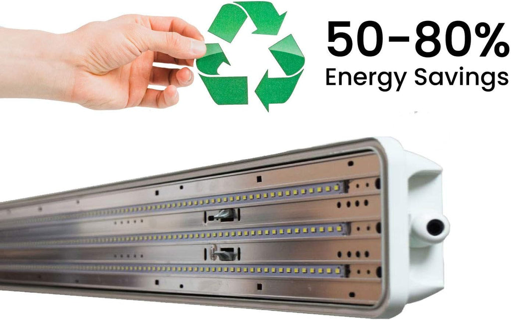 4FT Waterproof LED Vapor Tight Lights 6500K IP65 4-Pack J819274