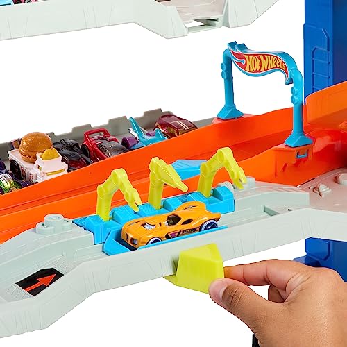 Ultimate Garage Toy Car Track Set with 2 Die-Cast Toy Cars E94647