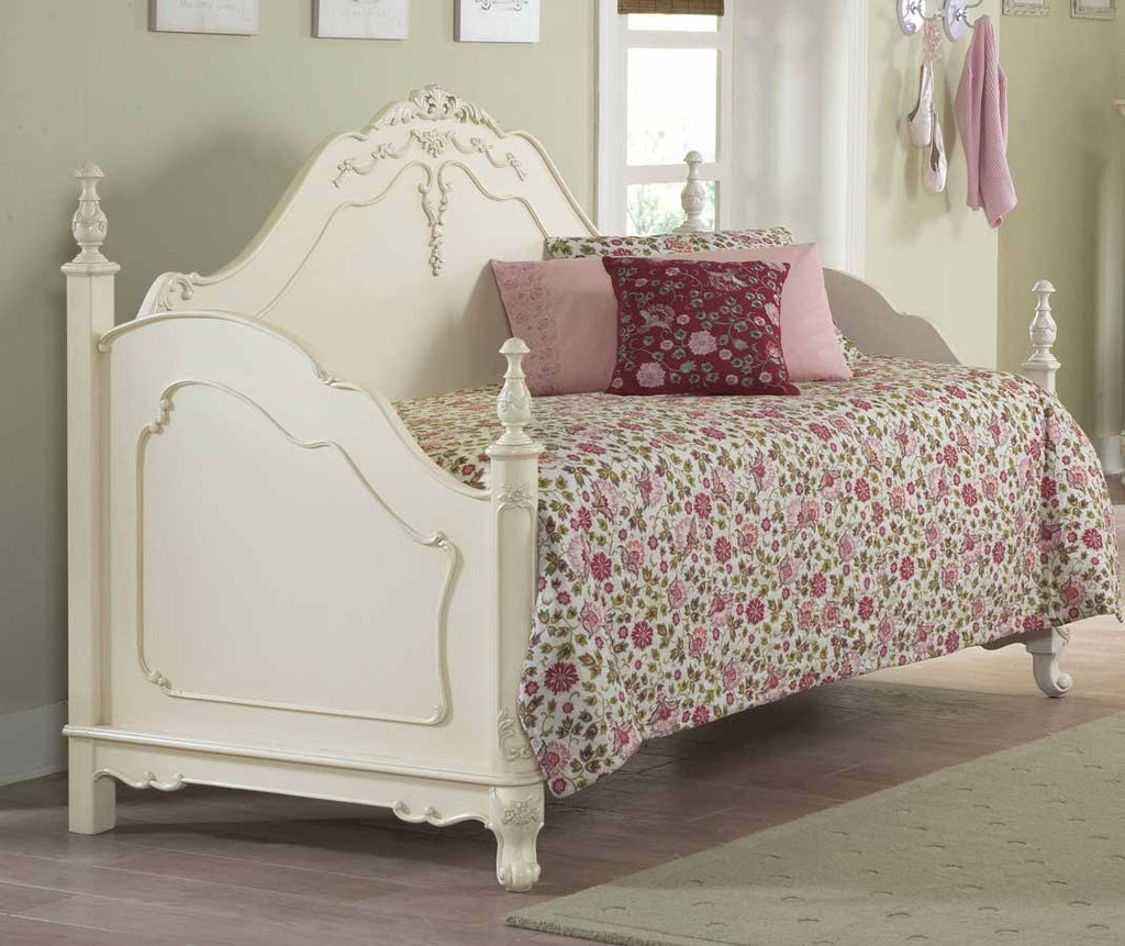 Twin Canopy Poster Bed in White F353651
