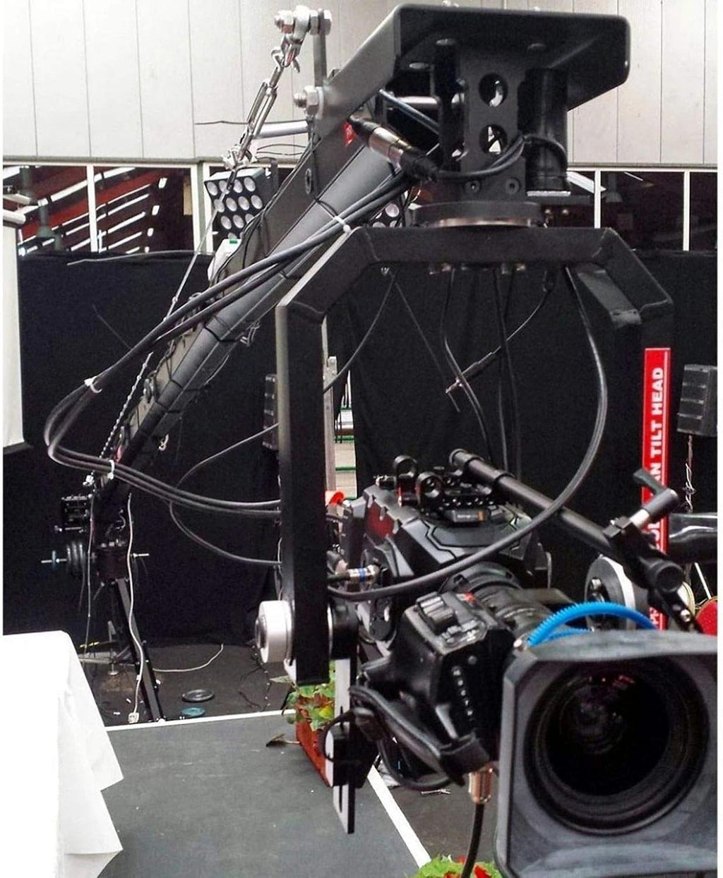 Gold Motorized Camera Pan Tilt Head with Joystick Control U1782