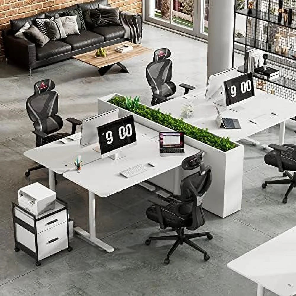White 60 Inch Gaming Desk C7442