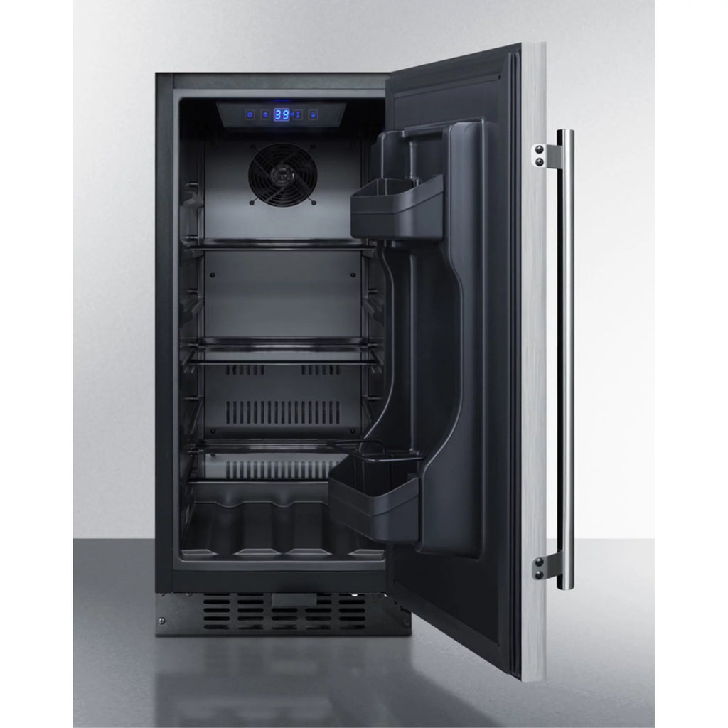15" Wide ADA Compliant All-Refrigerator with Stainless Steel Door E35006