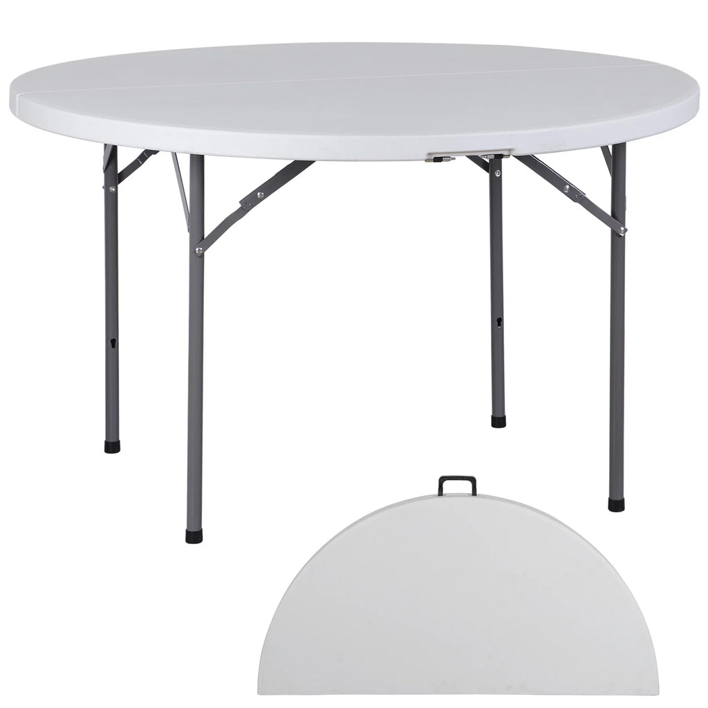 Black Round Foldable Plastic Table U277110