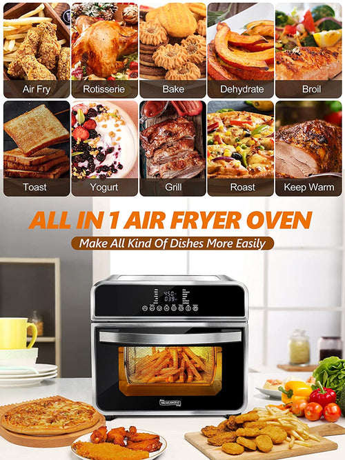 15-In-1 16 Quart Air Fryer Toaster Oven with 7 Accessories C551