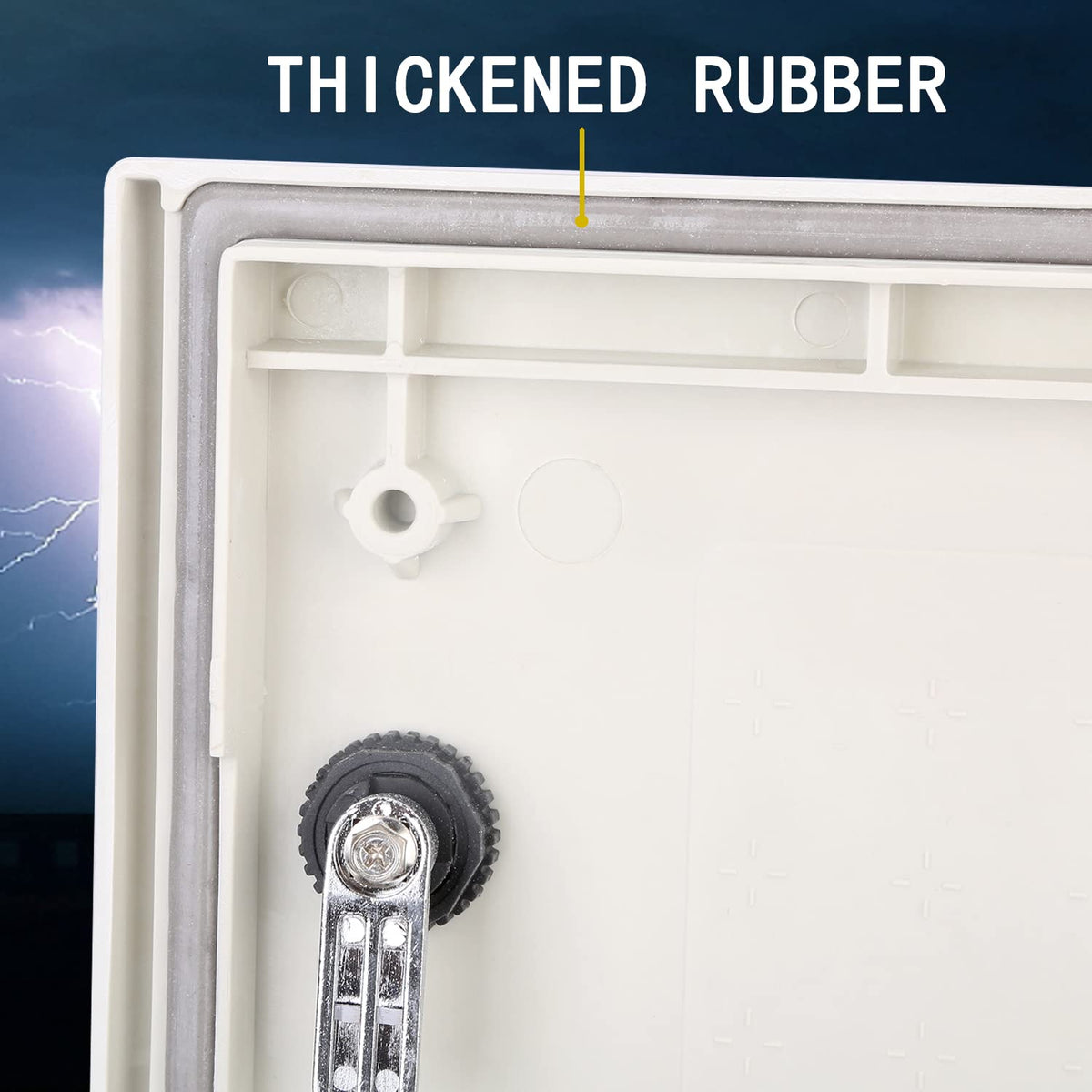19.7×15.7×7.9 Fiberglass IP65 Weatherproof Wall-Mounted Electrical Enclosure Box P693204