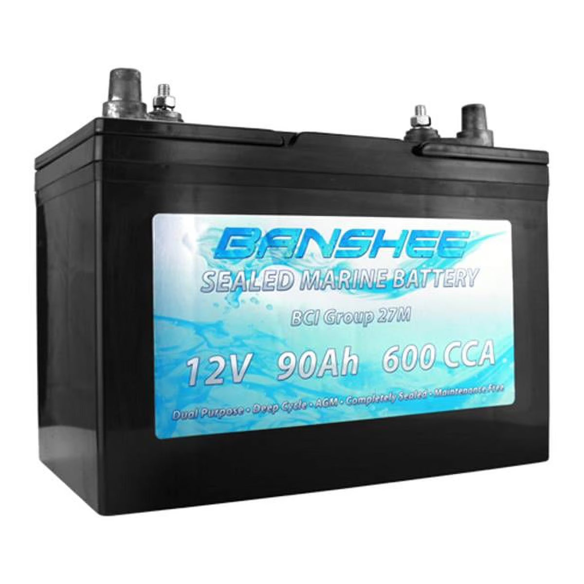 Group 27 Sealed AGM Deep Cycle Marine Battery S443