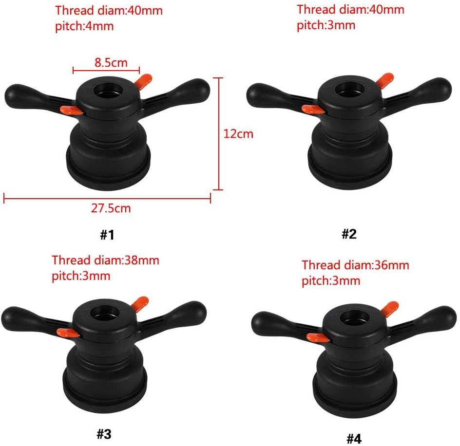 Balancer Tire Change Tool, Quick Release Hub Wing Shaft Nut 40mm/ 38mm/ 36mm, Pack of 2 C75020