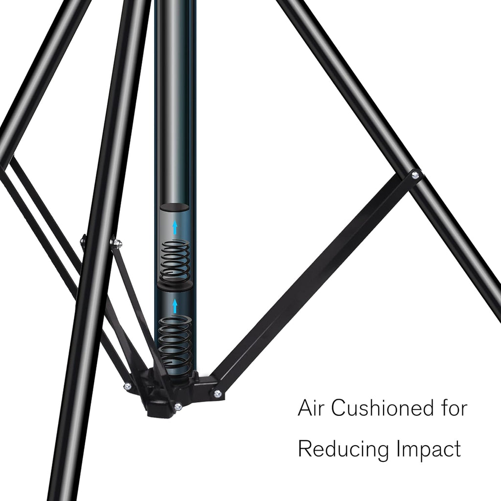 8.5ft Adjustable Aluminum Light Stand with Carrying Bag, 2 Pack X53795