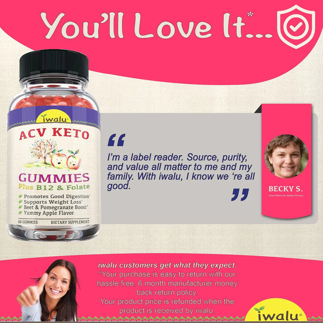 Keto ACV Gummies Digestive Supplement 60 CT C612152