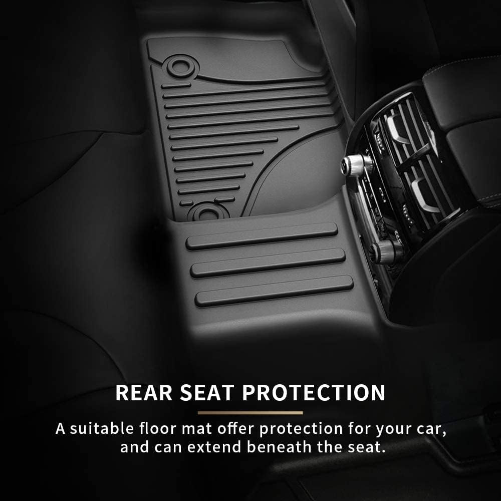 All Weather Car Floor Mats Front & 2nd Seat Floor Liners V621725