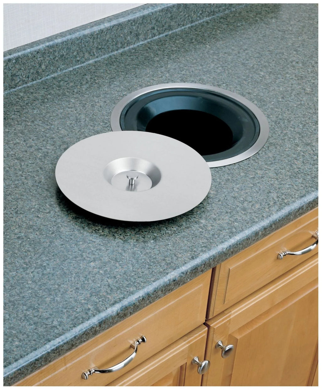 12-1/4" Counter Mount Trash/Ice Container - Stainless M780