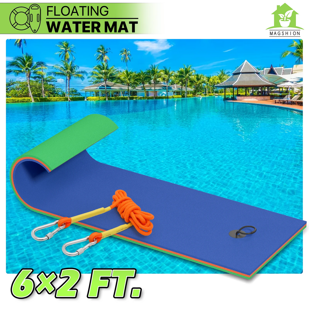 Blue 3-Layer XPE Foam Floating Water Mat U278117