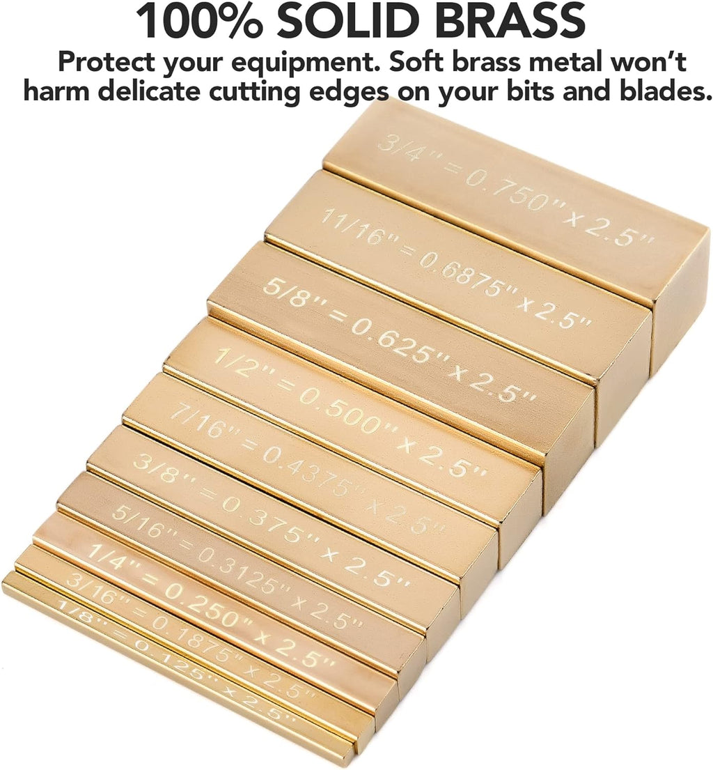 10 Brass Setup Blocks Height Gauge Woodworking Tools B95203