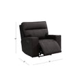 Brown Leather Power Reclining Armchair J64748