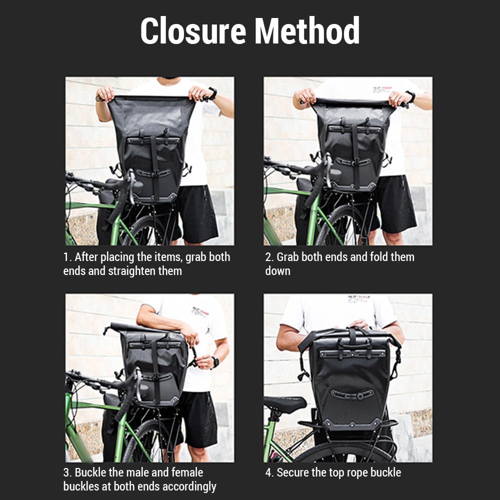 32L Waterproof Bike Pannier Bag I62944