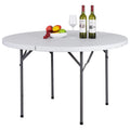 Black Round Foldable Plastic Table U277110