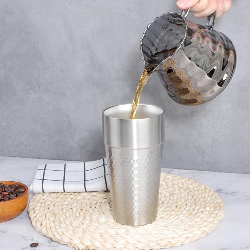 16 oz 4 Pack Stainless Steel Tumbler F7540