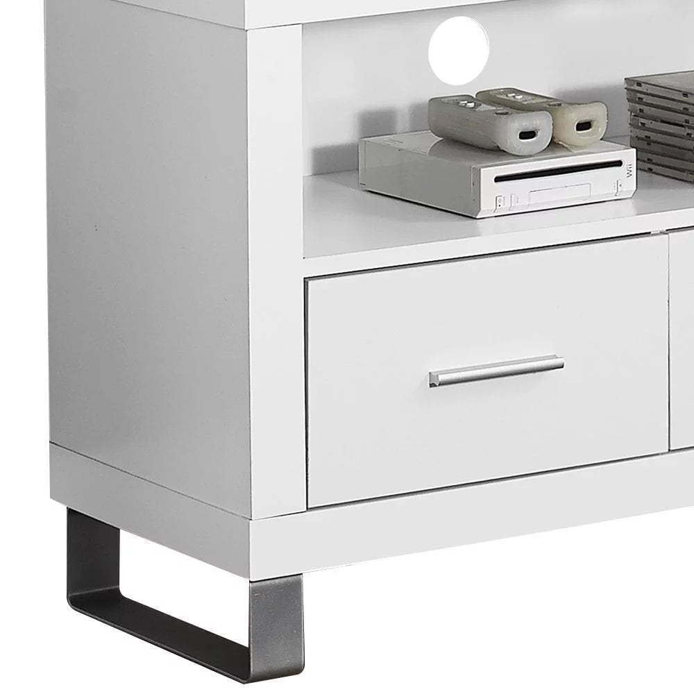 White 2 Pack TV Stand with Storage Z283407