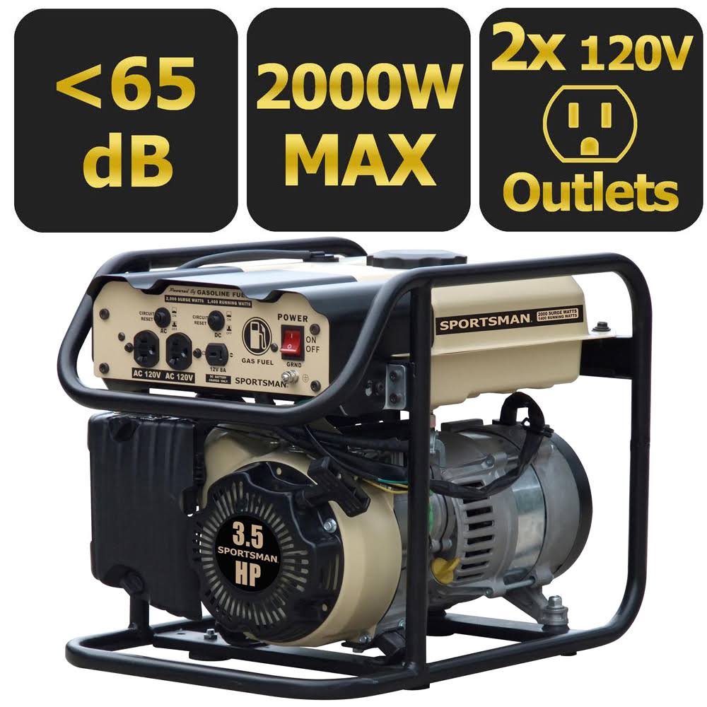 2000-Watt Portable Generator F491092