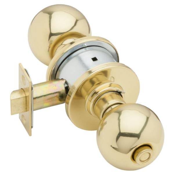 Bright Brass Privacy Cylindrical Lockset Y63477