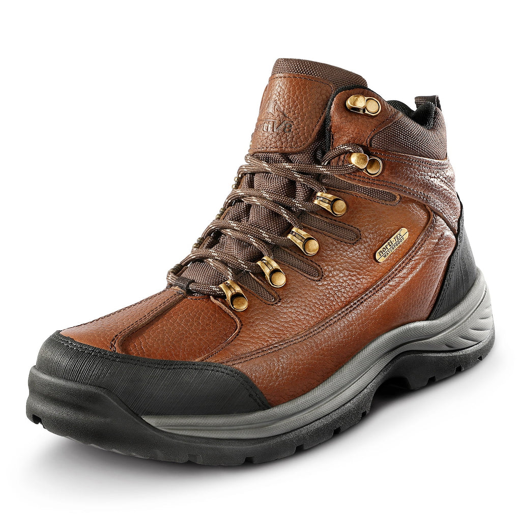Men's Mid Ankle Leather Waterproof Hiking Boots O386