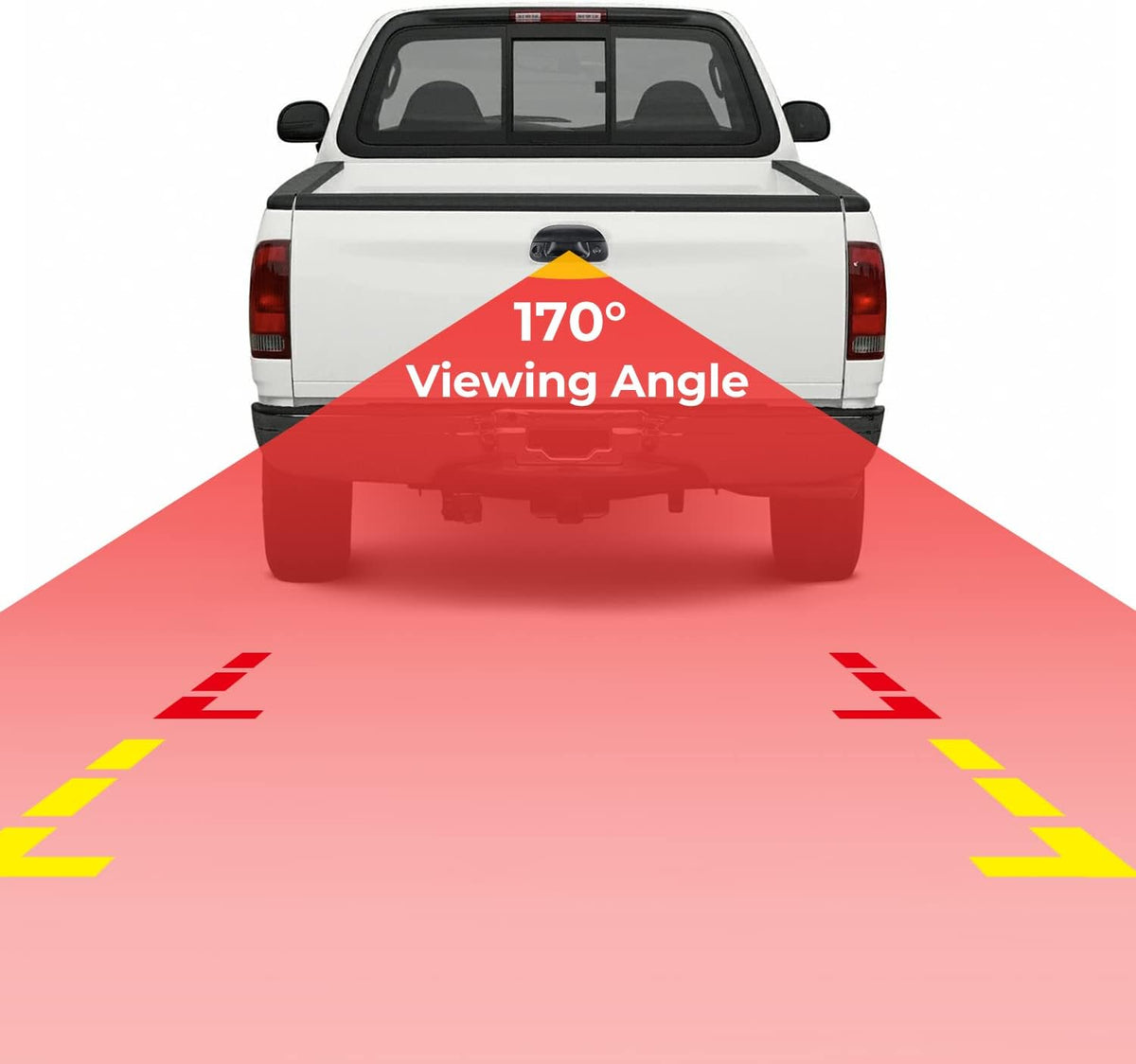 Backup Camera Compatible with 1997-2003 F150 1998-2007 F250 F350 F450 F550 Tailgate Handle Reverse Camera A701