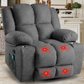 Oversized Power Lift Recliner Chair with Massage, Dark Grey U819122