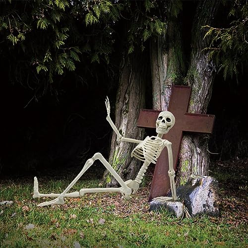 5.9FT Plastic Full Size Human Skeleton with Movable Joints S346146