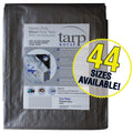 Heavy-Duty 14 by 14 Cross Weave UV Blocking 10-mil Silver Poly Tarp W803