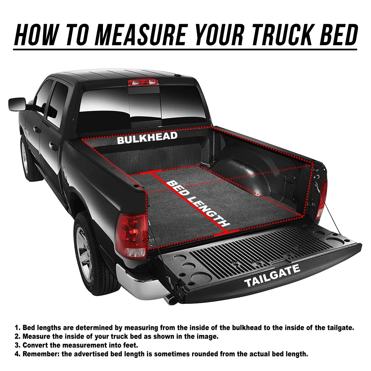Tri-Fold Soft Top Tonneau Cover for Toyota Tundra 6.5' Bed O4671