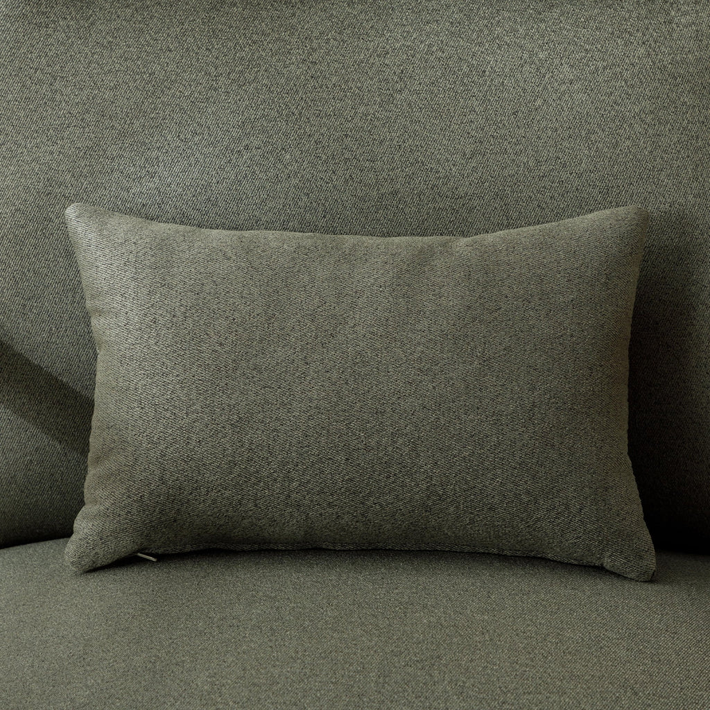 Mid-Century Modern Green Upholstered Accent Chair with Pillow C62308
