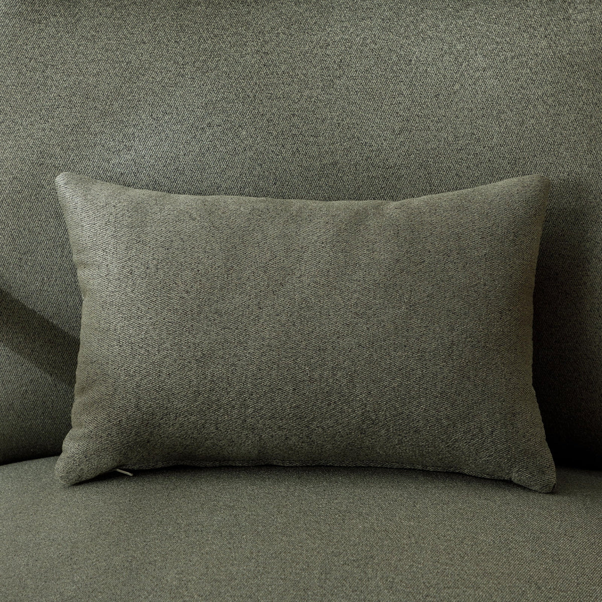 Mid-Century Modern Green Upholstered Accent Chair with Pillow C62308
