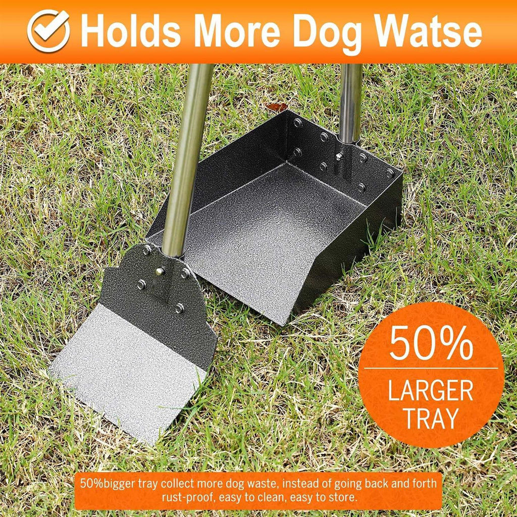 Metal Dog Pooper Scooper with Adjustable Long Handle Y1327