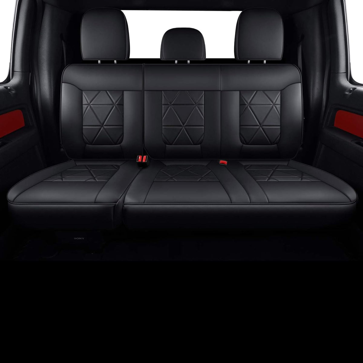 2 Pc Black Front Seat Covers X33155