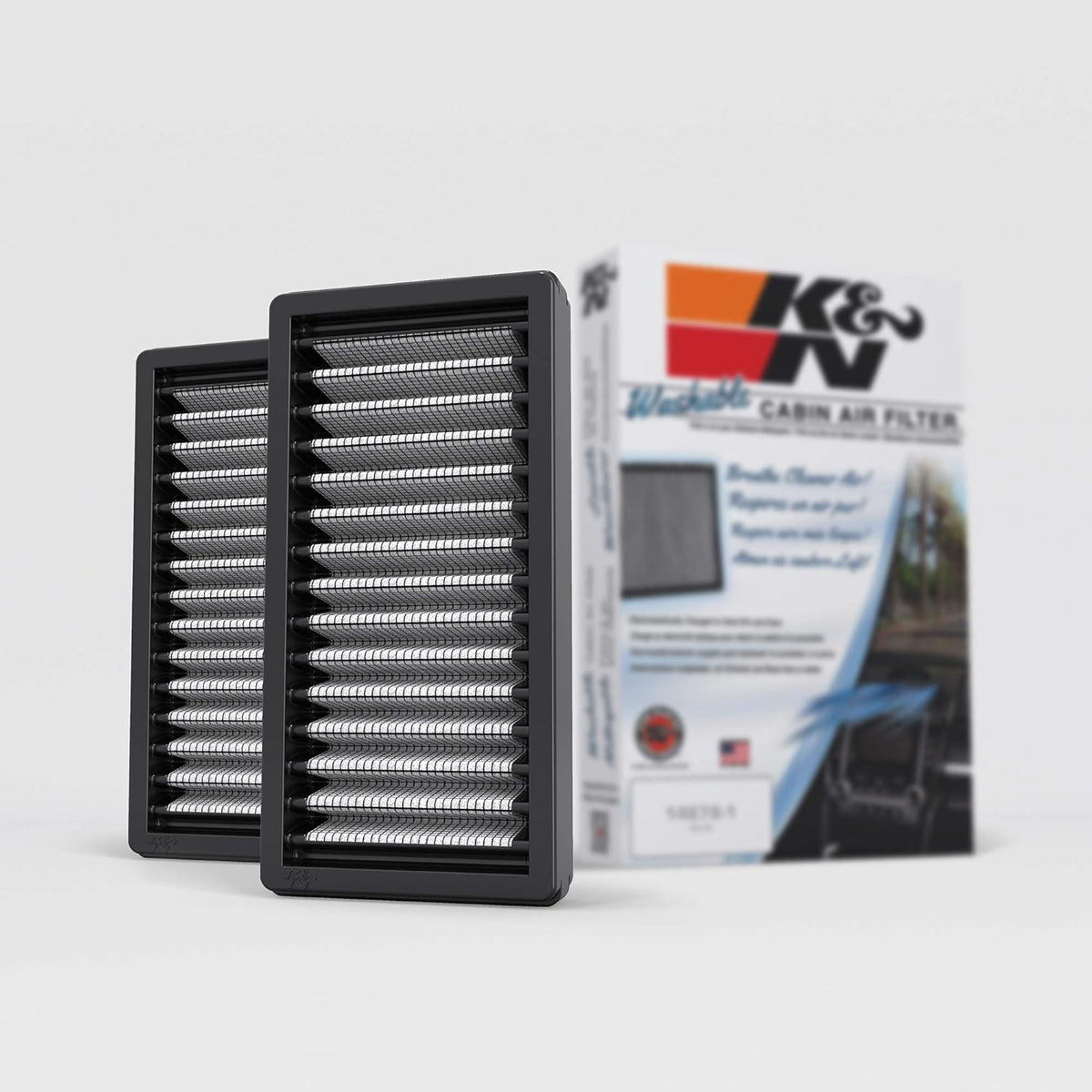 2 Pack Washable Cabin Air Filter J903871
