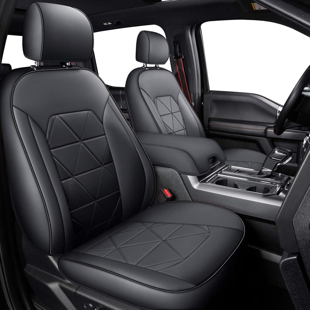 2 Pc Black Front Seat Covers X33155