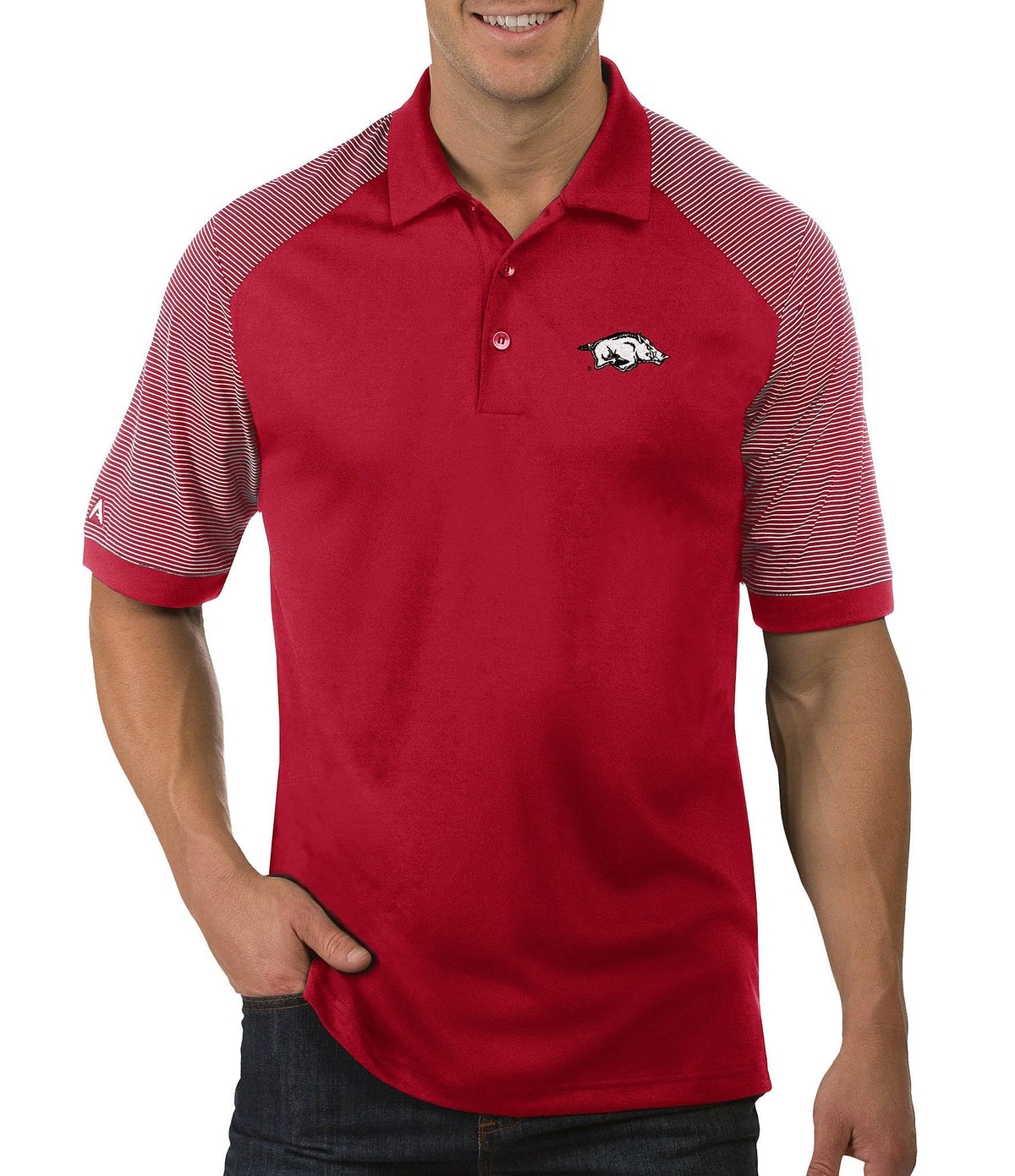 Cardinal/White Polo D272245