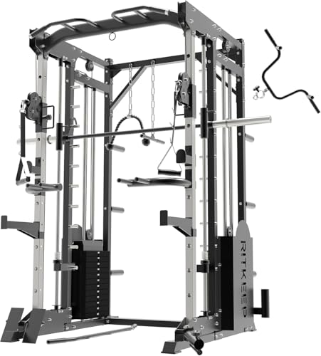 All-in-One Home Gym Equipment with 2200lb Load Capacity and 320lb Weight Stack M1631
