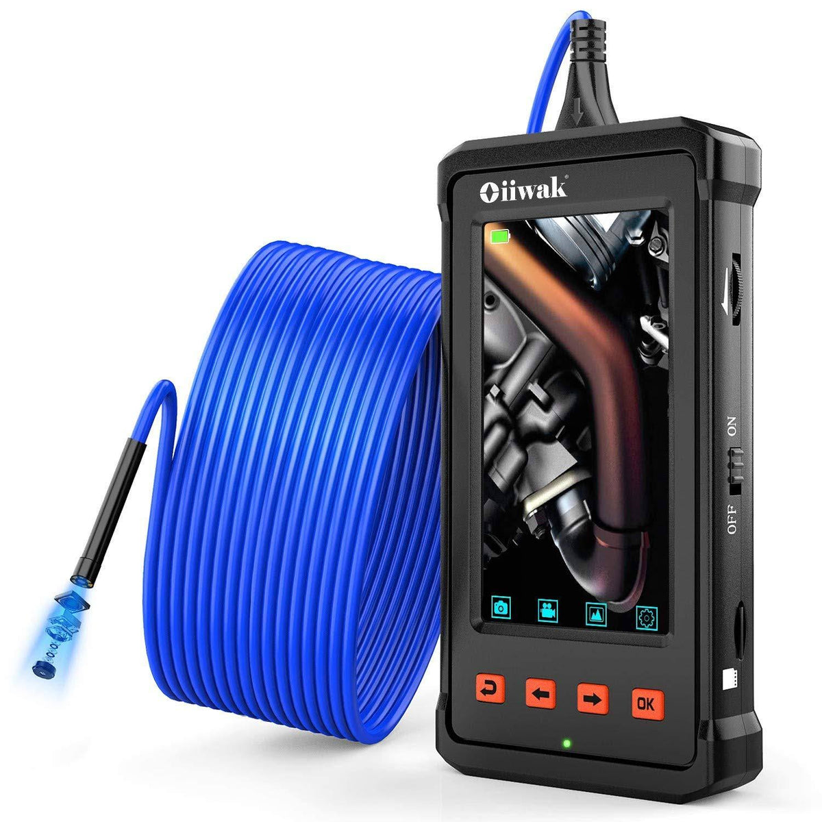 Industrial Endoscope 5.5mm Waterproof Inspection Camera 1080p 4.3inch Screen V809056