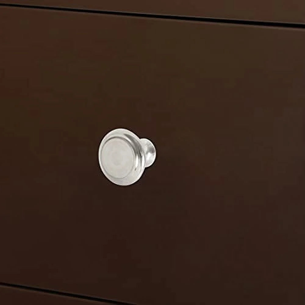 Espresso Narrow Side Table with Drawers and Shelf V26765