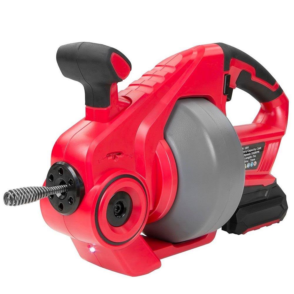 18-Volt Lithium-Ion Drain Auger with 25 ft. Reinforced Cable O724