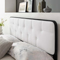 Tufted Twin Fabric and Wood Headboard H160