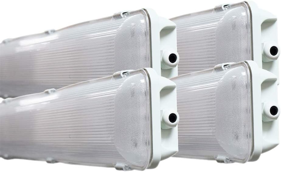 4FT Waterproof LED Vapor Tight Lights 6500K IP65 4-Pack J819274